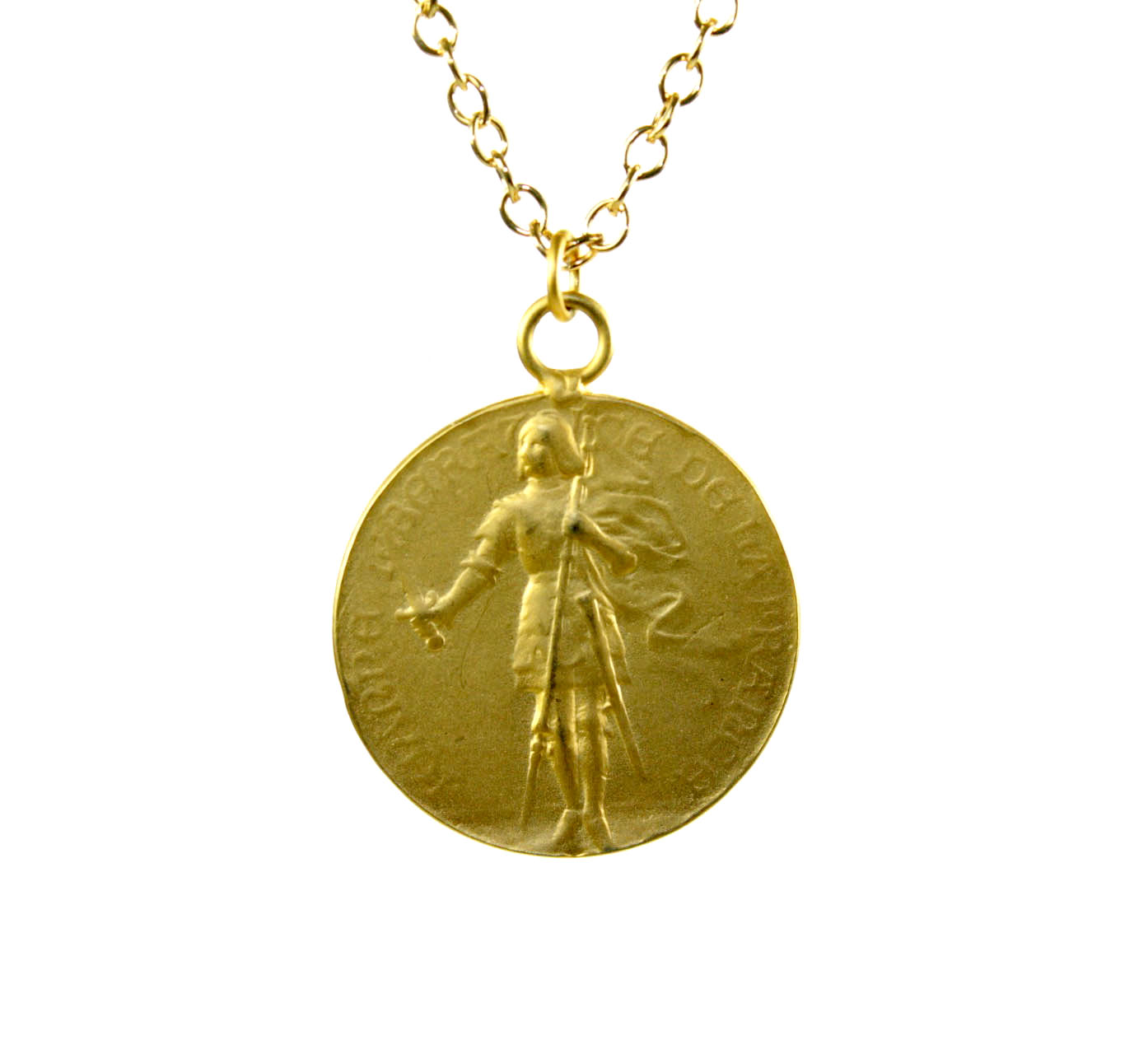 Sworded Warrior Antique Coin Pendant | 3025