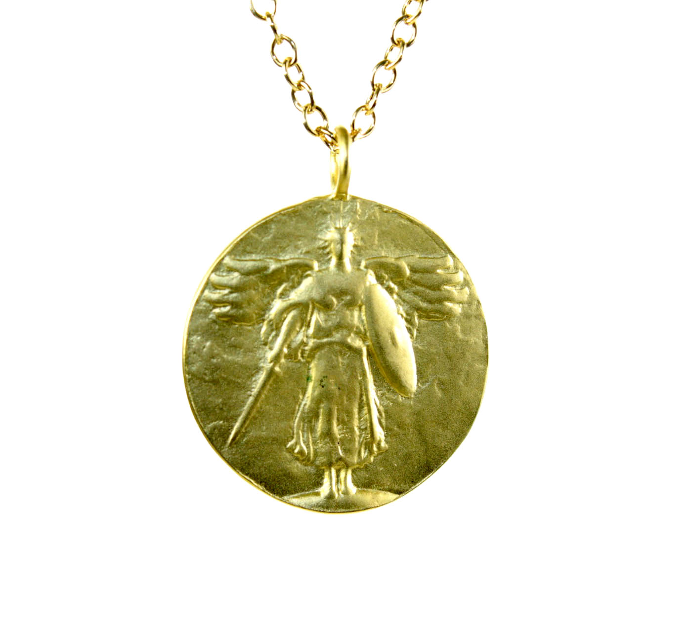 Winged Male Antique Coin Pendant | 3029