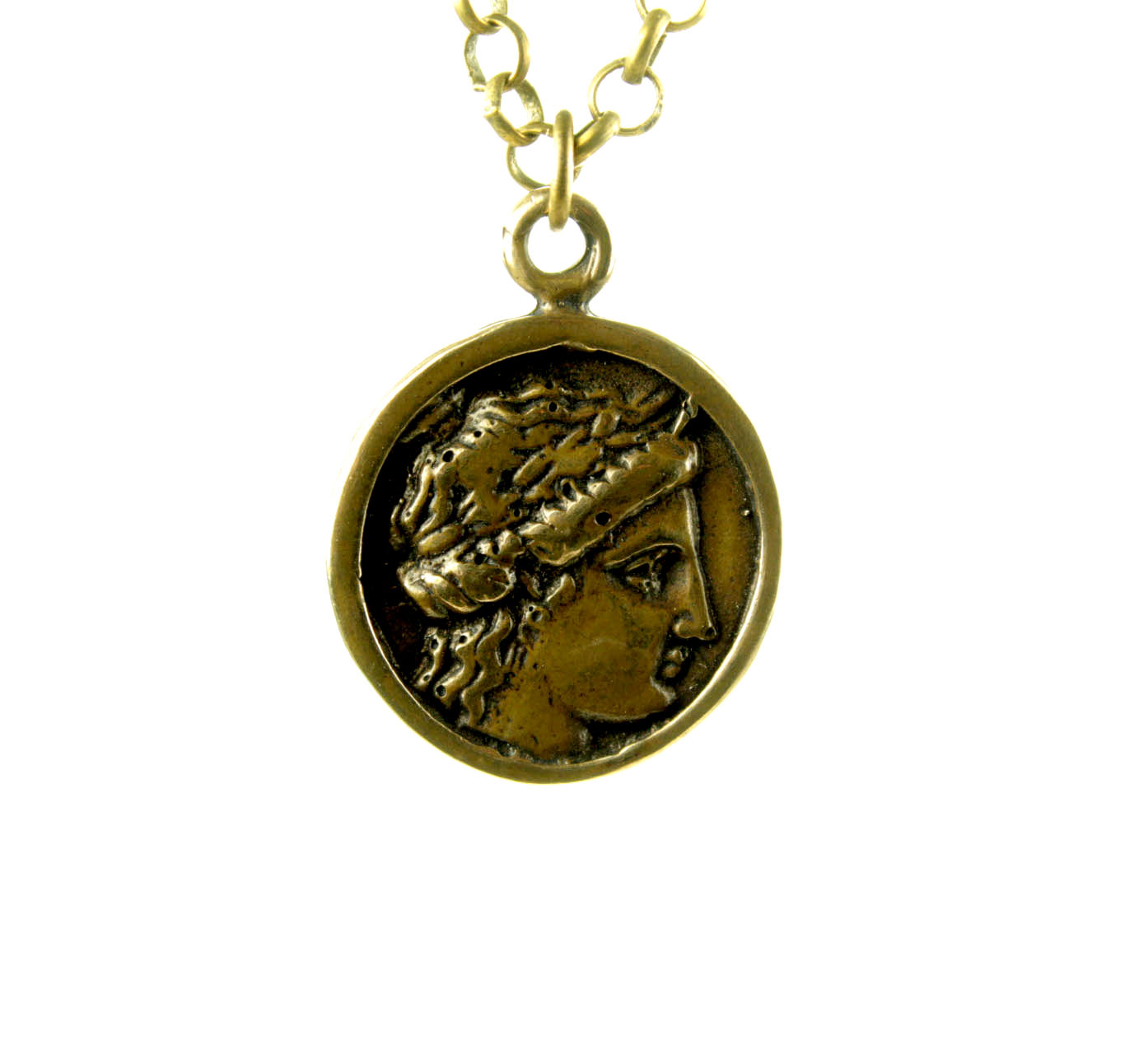 Solemn Faced Antique Coin | 3468