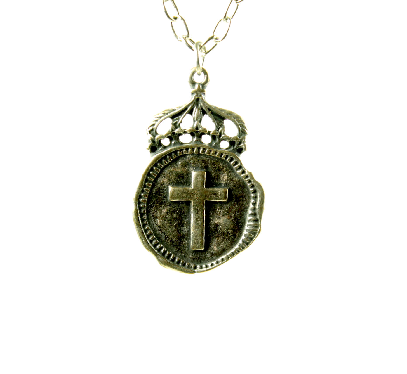 Crown Cross Antique Coin | 3479