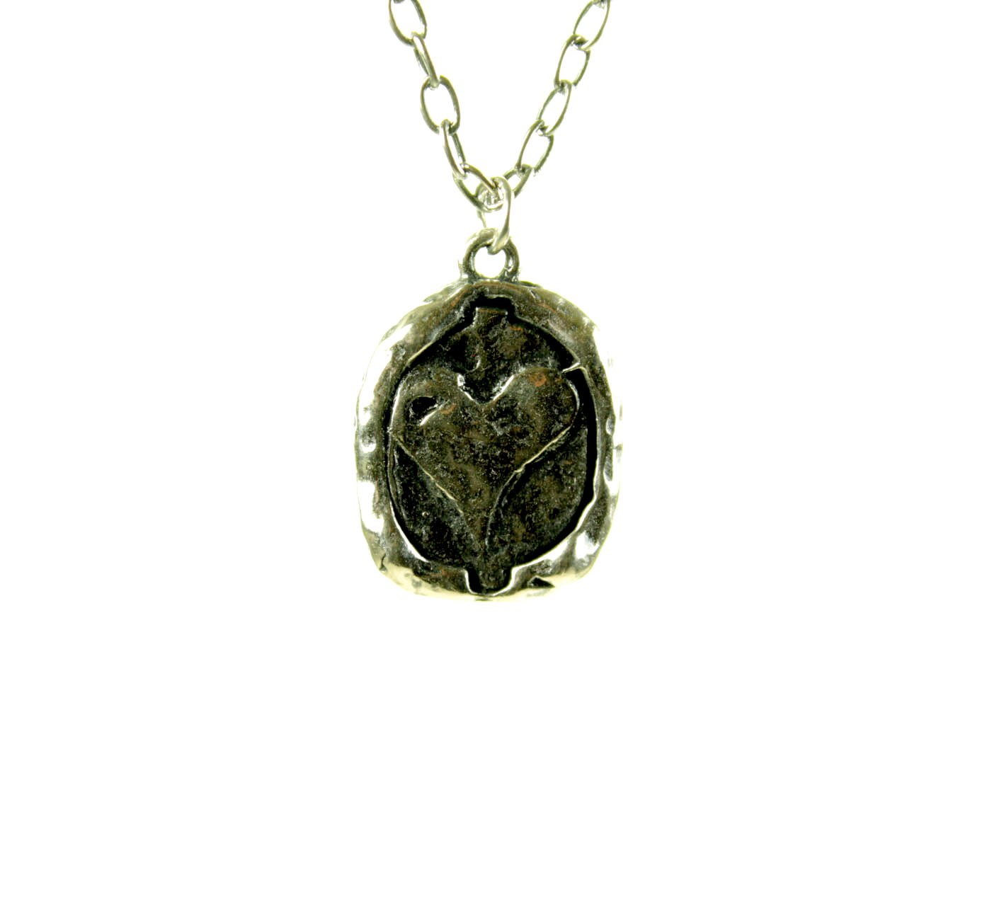 Ancient Carved Heart Coin | 3486