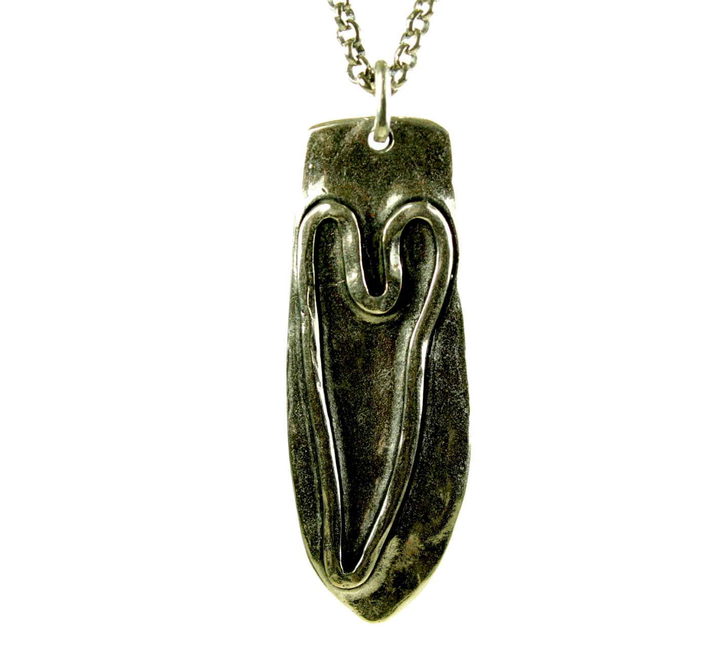 Arrowhead Shaped Heart Pendant | 3497