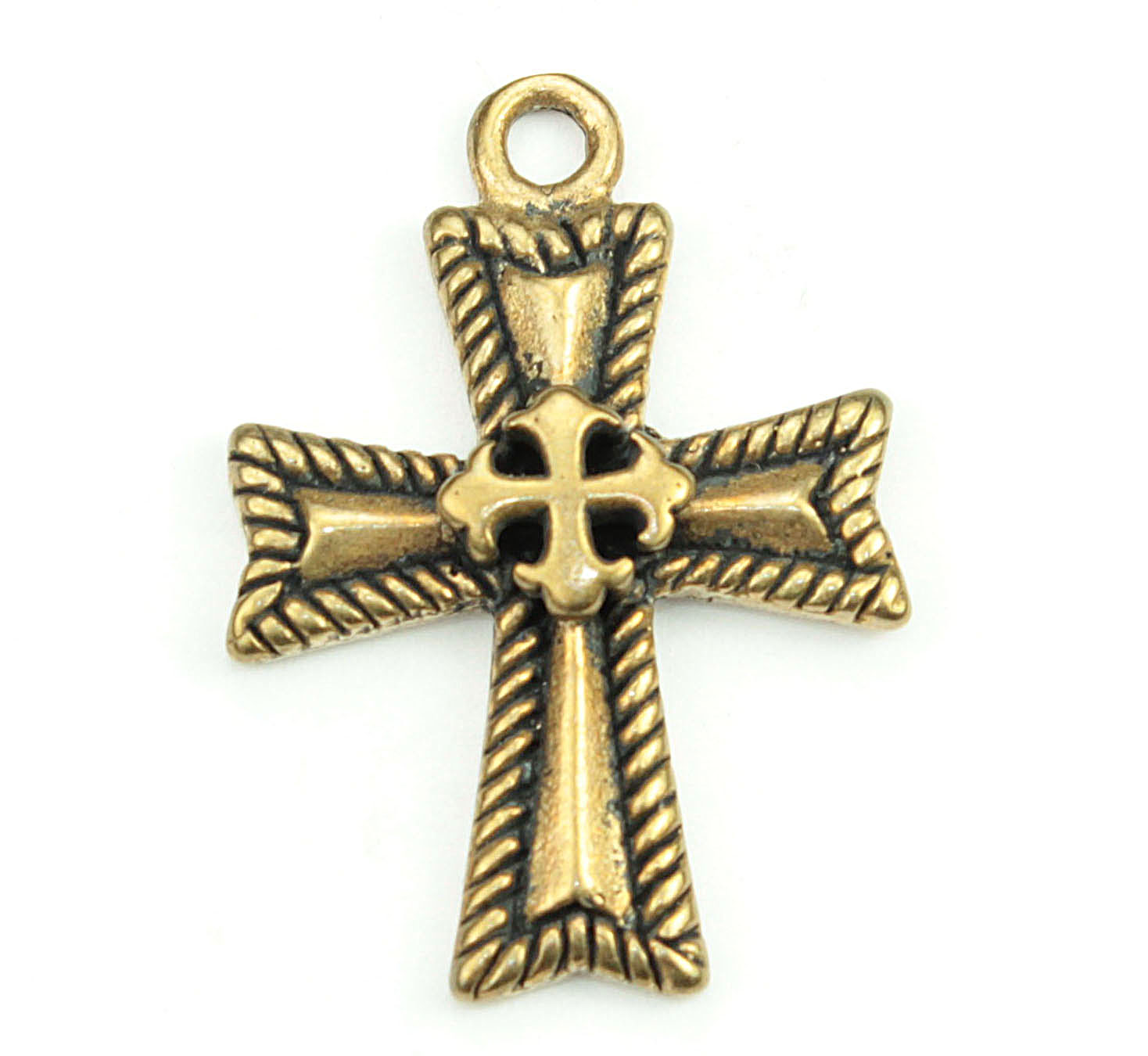 Two-Cross Traditional Pendant | 3534