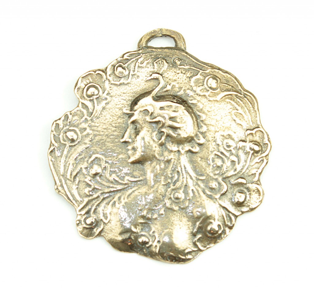 Man & Snake Vintage Medallion | 3636