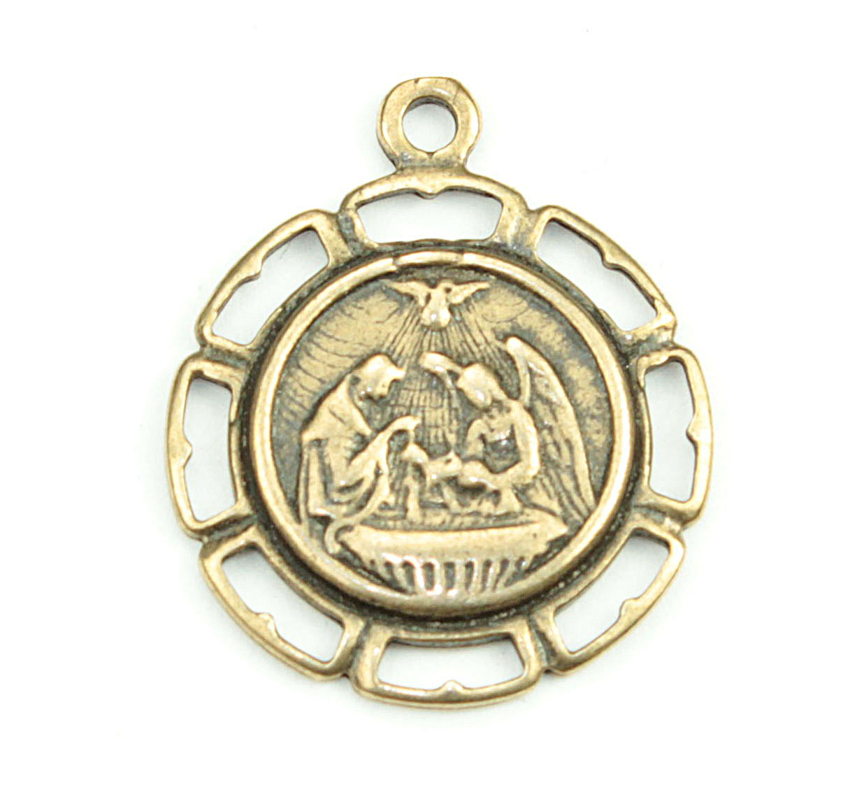 Baptismal Angelic Religious Pendant Coin | 3665