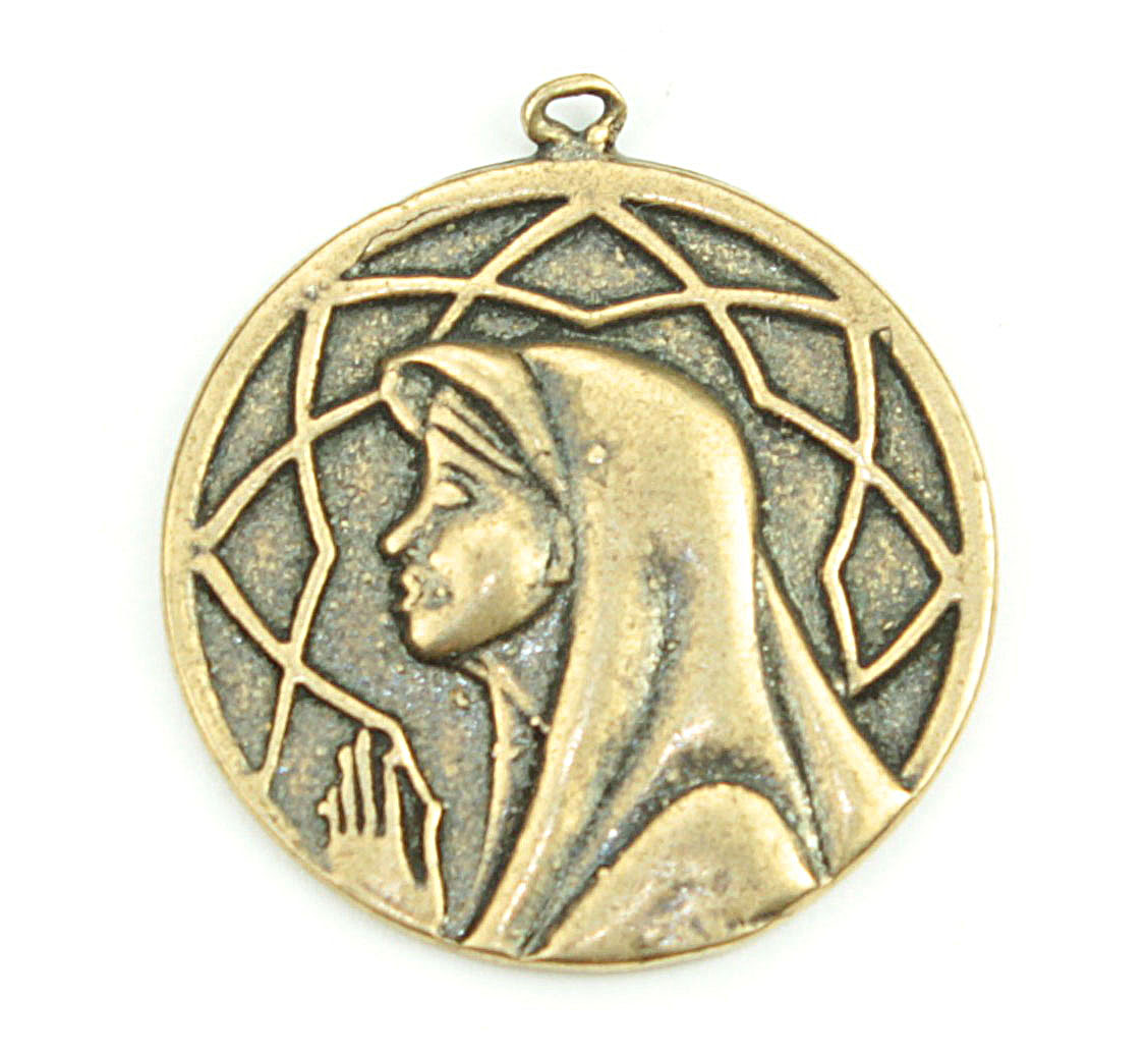 Ancient Religious Females Medallion | 3676