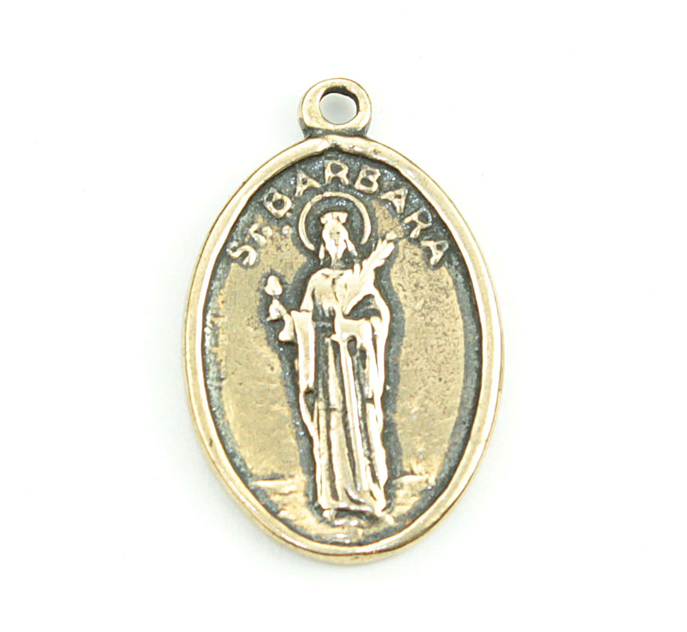St. Barbara Religious Coin Pendant | 3685