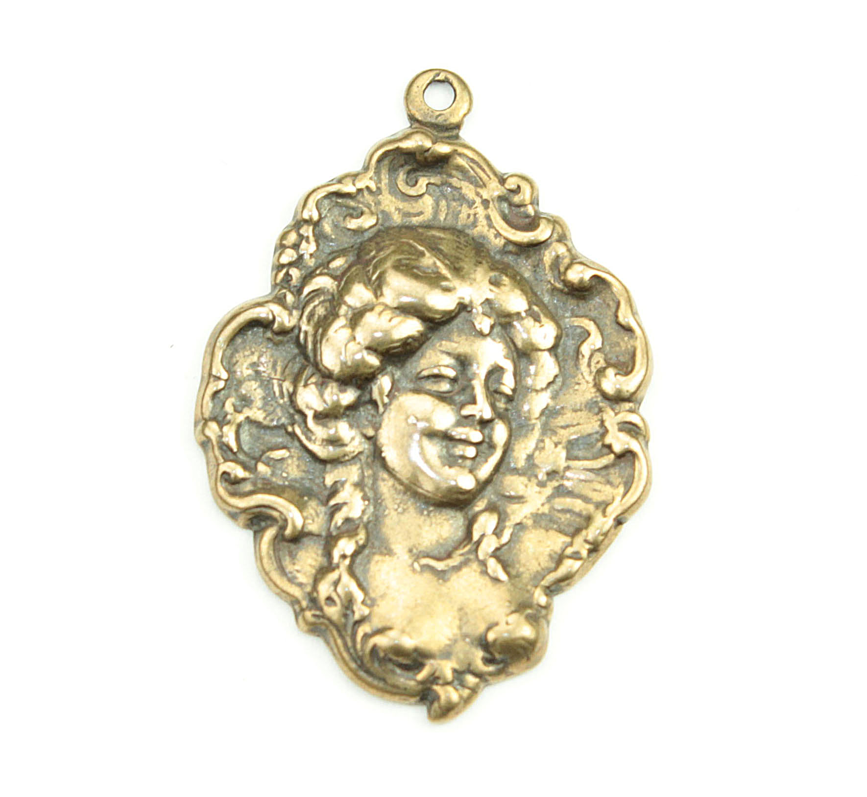 Oval French Woman Pendant | 3730
