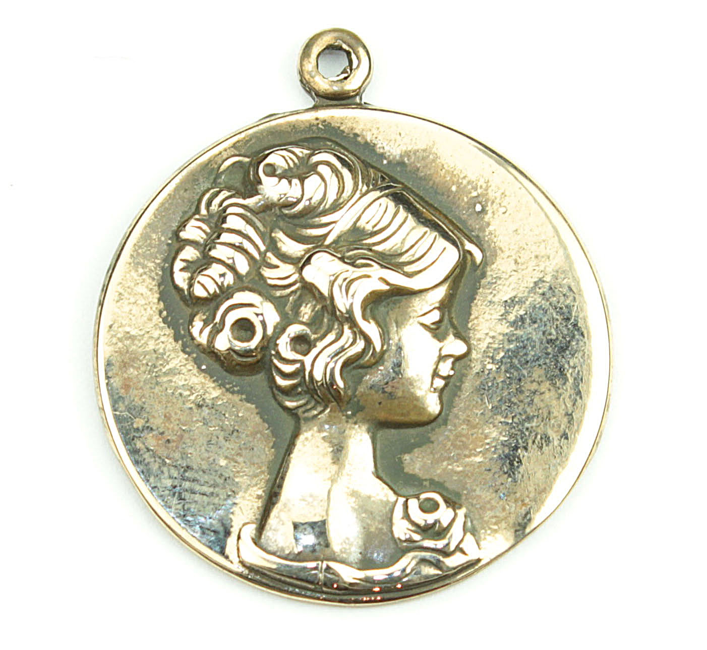 French Coin Woman Pendant | 3735