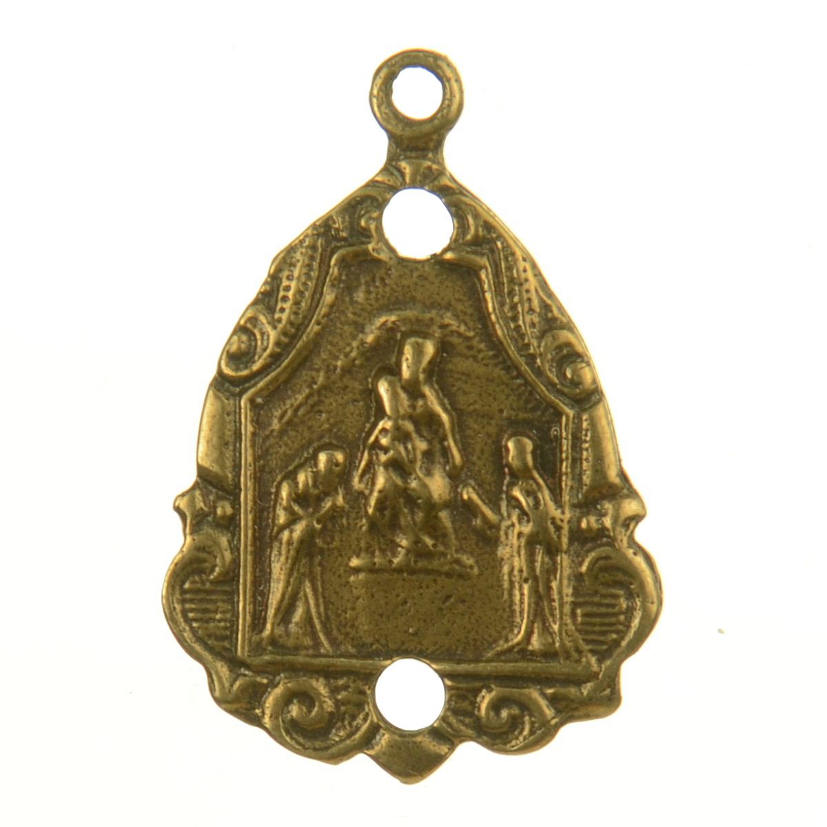 Religious Figures Scrolled Medallion | 4055