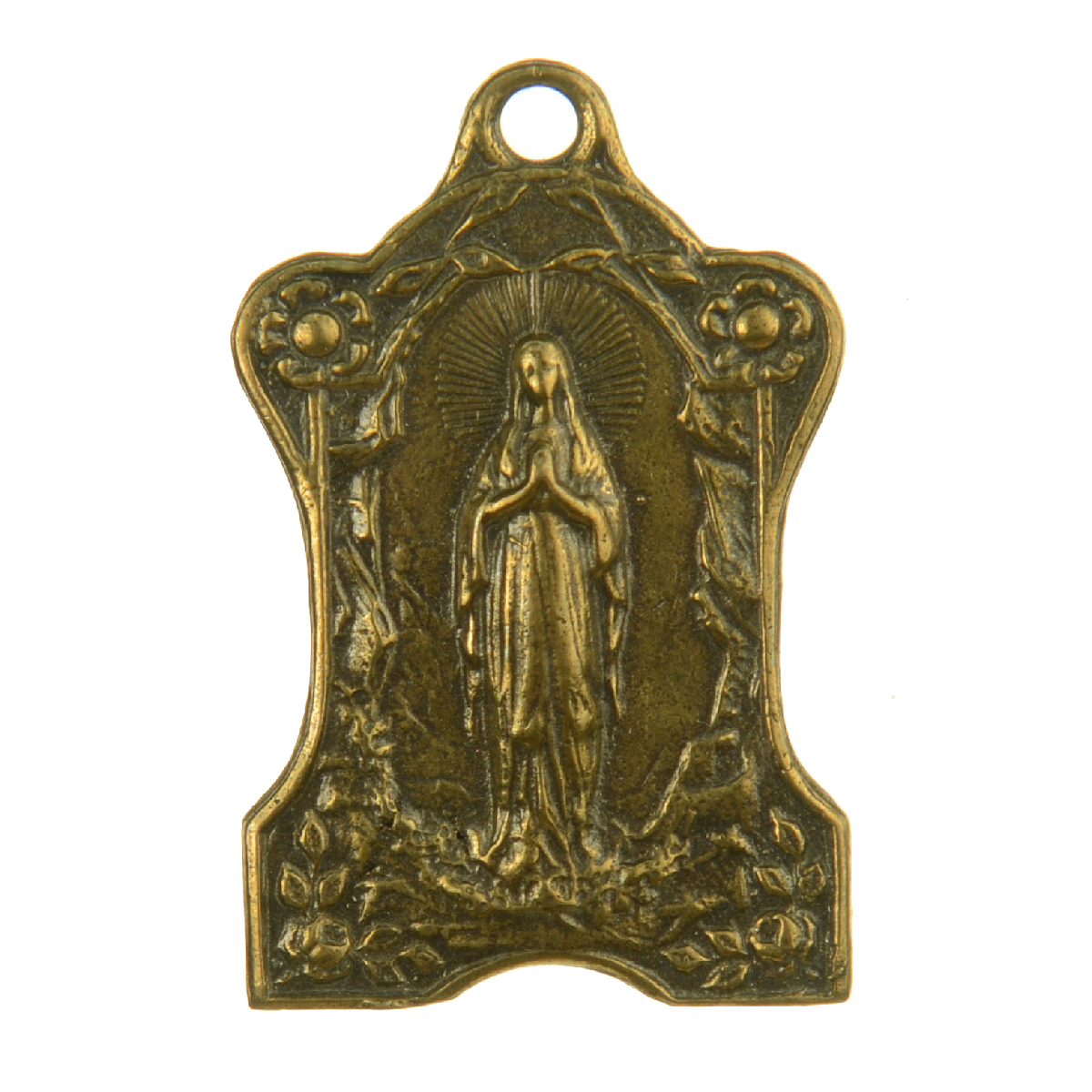 Mother Mary Lotus & Rose Medallion | 4064