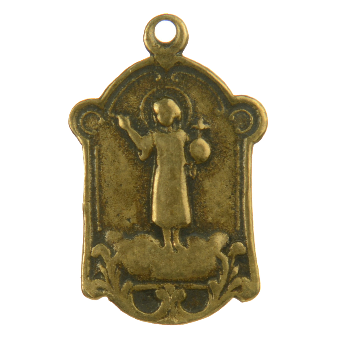 Antique Religious Female Medallion | 4084