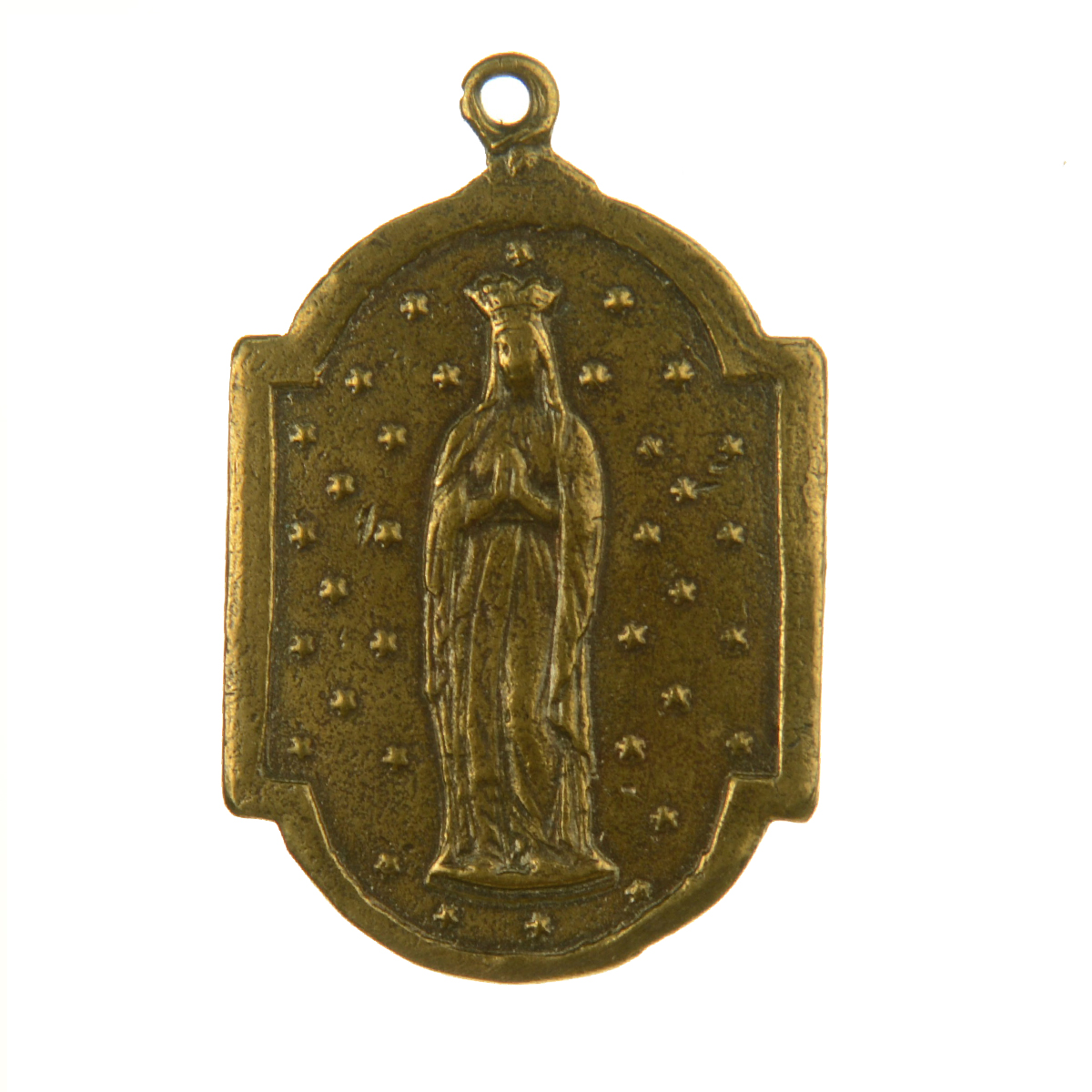 Star Beaded Crowned Figure Scared Medallion | 4099