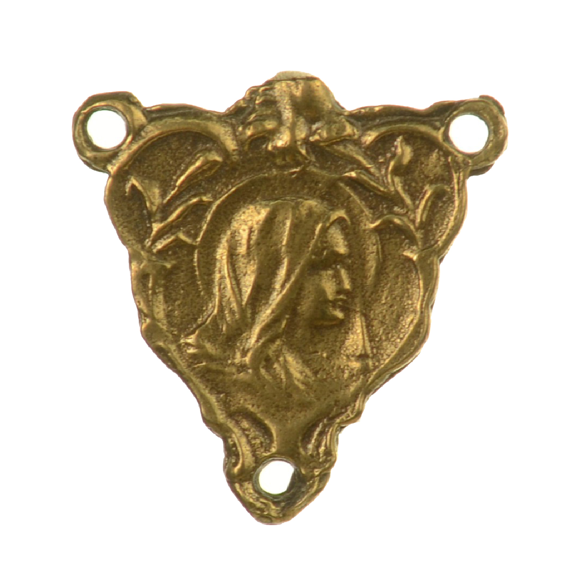 Beautiful Woman Sculpture Religious Olive Branch Medallion | 4155