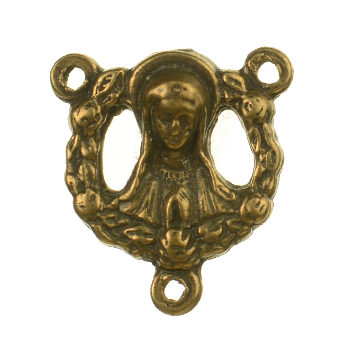 Girl Praying Open Antique Medallion | 4158