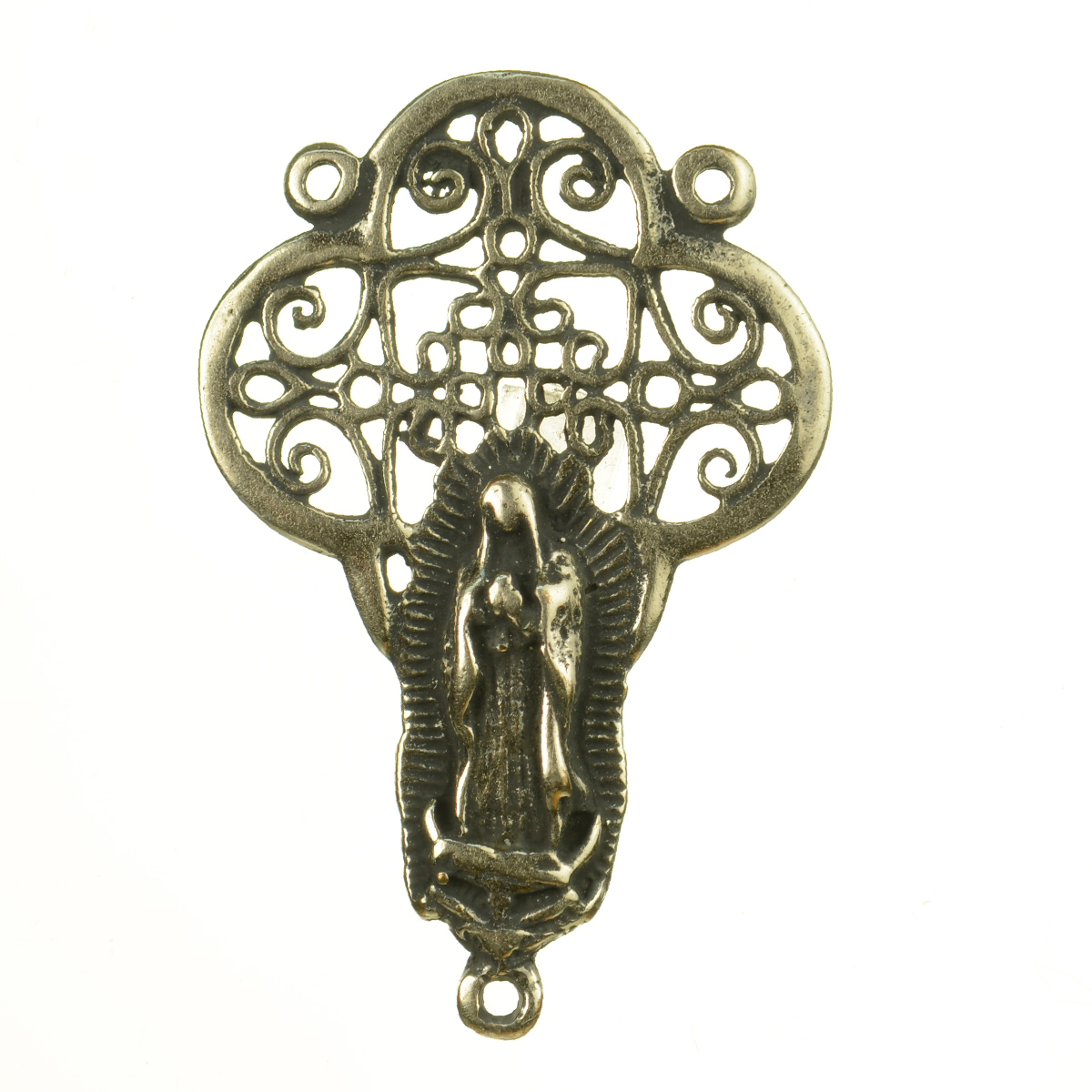 Scrolled Mother Mary Altar Medallion | 4188