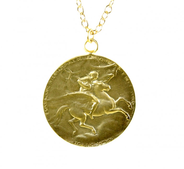 Winged Horse with Rider Ancient Coin Pendant | 3037 - SADCO
